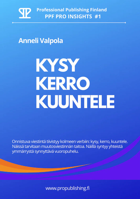 Kysy, kerro, kuuntele (e-kirja)